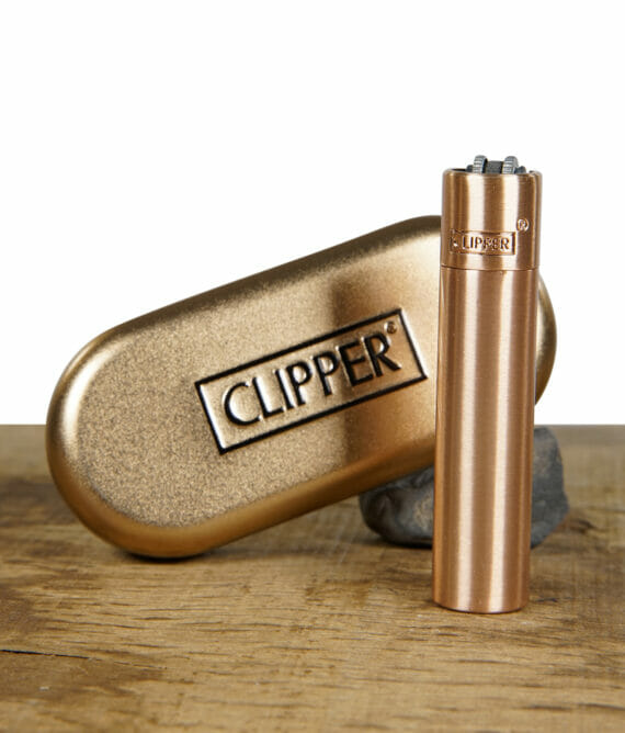 Metall Clipper in Rose mit Aufbewahrungsdose