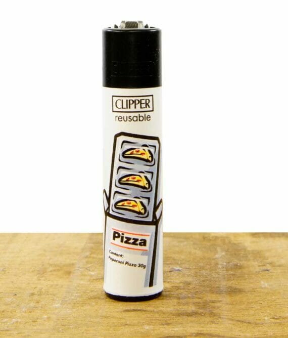 Clipper-Feuerzeug-Abstrakt-Pizza