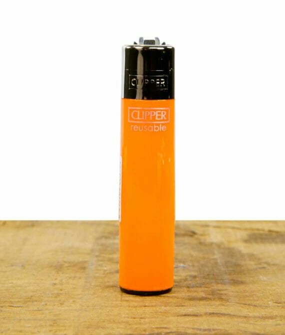 Clipper-Feuerzeug-Solid-Fluo-orange