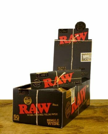 RAW-Black-Single-Wide-Papers-50er-Box