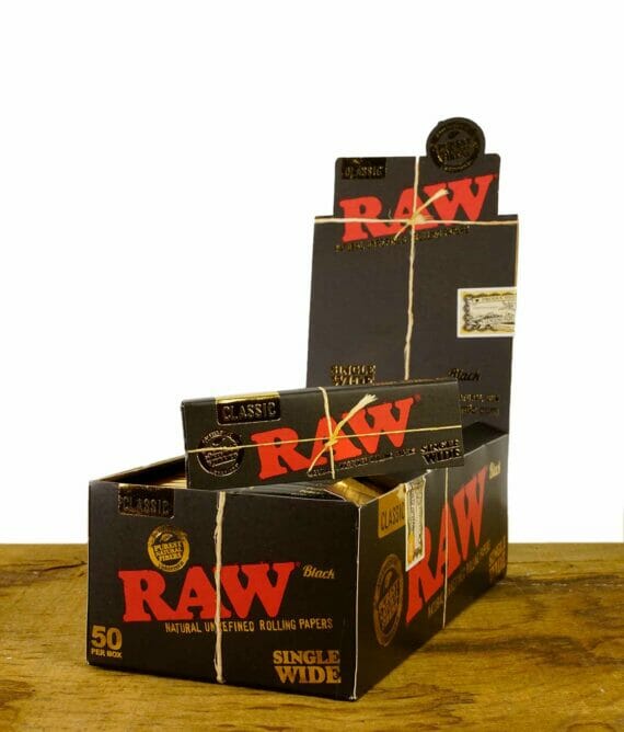 RAW-Black-Single-Wide-Papers-50er-Box