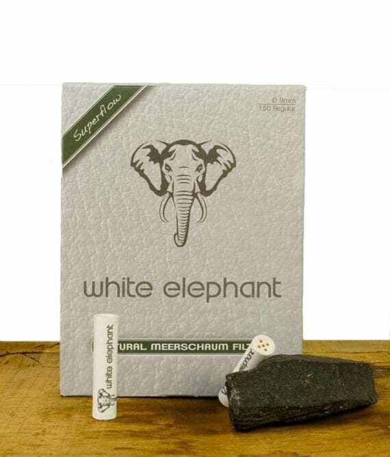 White-Elephant-Meerschaumfilter-150-Stueck-9mm