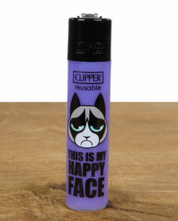 Clipper Feuerzeug Angry Cats This is my Happy Face