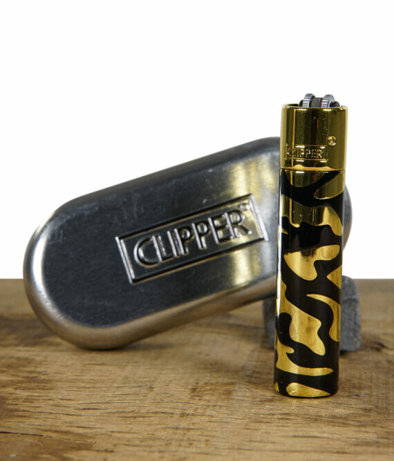 clipper-metall-feuerzeug-camouflage-gold