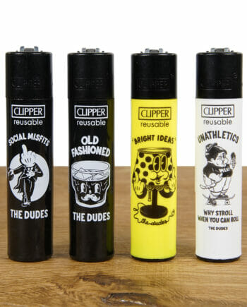 Clipper Feuerzeug The Dudes 4er Set