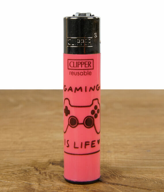 Clipper Feuerzeug Gaming Life Gaming is Life