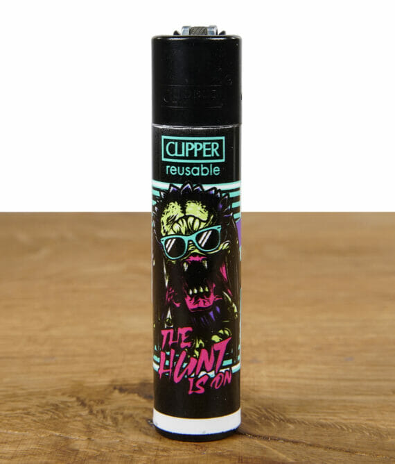 Clipper Feuerzeug Retro Wave The Hunt is on