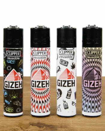 Clipper Feuerzeug Serie GIZEH 8 im 4er Set