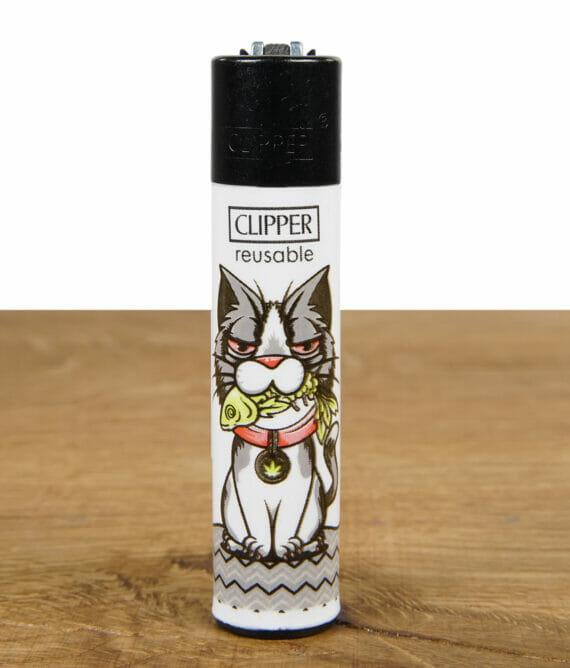 Clipper Feuerzeug Stoned Animals Katze