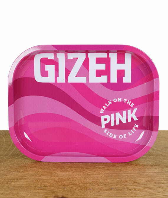 GIZEH Rolling Tray all Pink mini