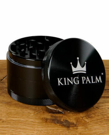 King Palm Grinder schwarz 4 teilig mit 62mm Durchmesser