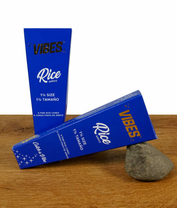 VIBES Rice Cones 1 1/4 Size im 6er Pack blau