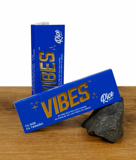 Vibes Rice Papers 1 1/4 Size in blau