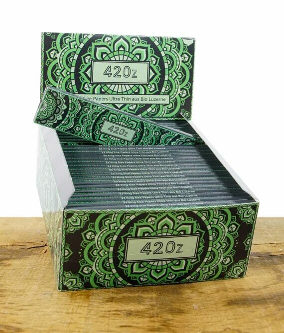 420z Papers King Size Ultra Thin Emerald Green 50er Box
