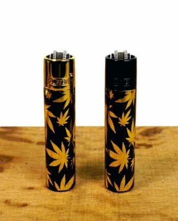 Clipper Metall Gold Leaves Black und Gold