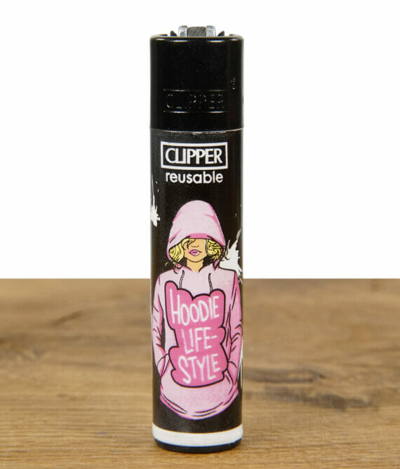 Clipper Feuerzeug Serie Cozy Hoodie Lifestyle