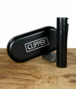 Clipper Feuerzeug Jetflame Black mit Dose
