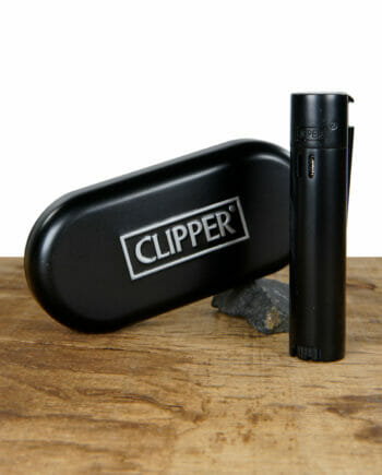 Clipper Feuerzeug Jetflame Black mit Dose