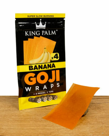 King Palm Goji Wraps mit Bananen Geschmack und Blättchen