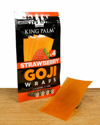 King Palm Goji Wraps Strawberry mit Blättchen