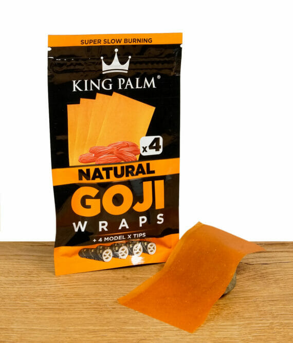 King Palm Goji Wraps Natural mit Blättchen