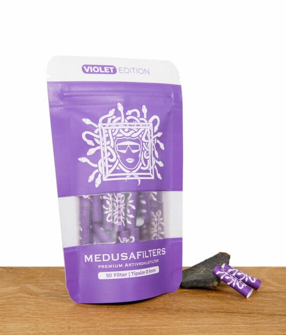 Medusafilters 50er Packung Violet mit 6mm Durchmesser