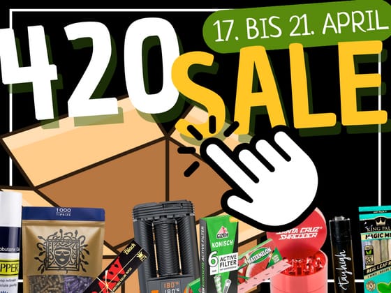 420 SALE - Unglaubliche Headshop Deals vom 17. bis zum 21. April 2024