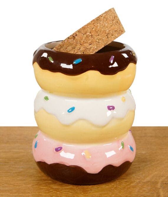 Keramik Novelty Stash Jar Donut