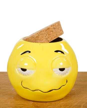 Keramik Novelty Stash Jar Stoned Emoji
