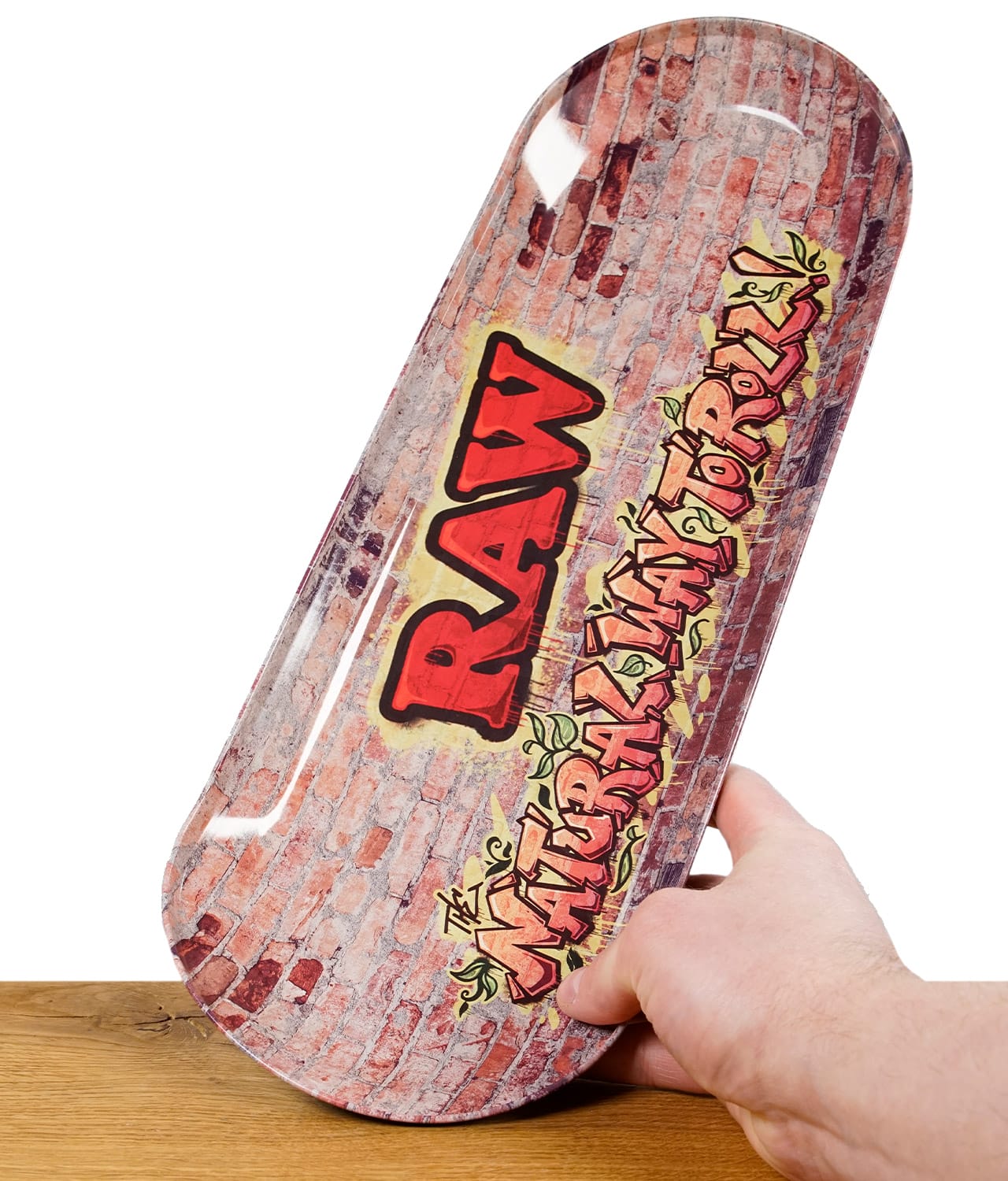 RAW Rolling Tray Metal Skate Deck Graffiti 3