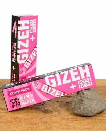 GIZEH Pink Paper King Size Slim mit Aktivkohlefilter