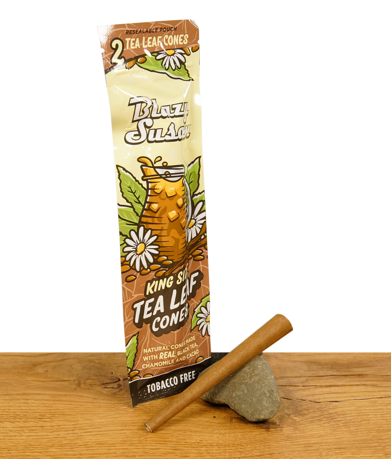 blazy-susan-tea-leaf-cones-2er-pack-jpg Blazy Susan Tea Leaf Pre-rolled Cones King Size 2er Pack
