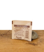 Rückseite des Boveda 58% Feuchtigkeitspacks – Produktinformationen, Barcode und QR-Code für richtige Anwendung.
