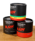 Hammercraft x RAW 2.2" Grinder Ø55mm Rot Schwarz und Rasta