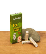 Weedlez Smart Filter Big Flow 10er Packung mit drei losen Aktivkohlefiltern und Deko-Stein