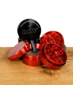 Hammercraft x RAW 2.2" Grinder Ø55mm Rot Schwarz