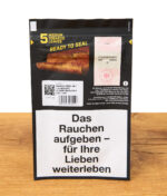 Warnhinweis auf Rückseite der Blunt Wrap Original Packung von Al Capone