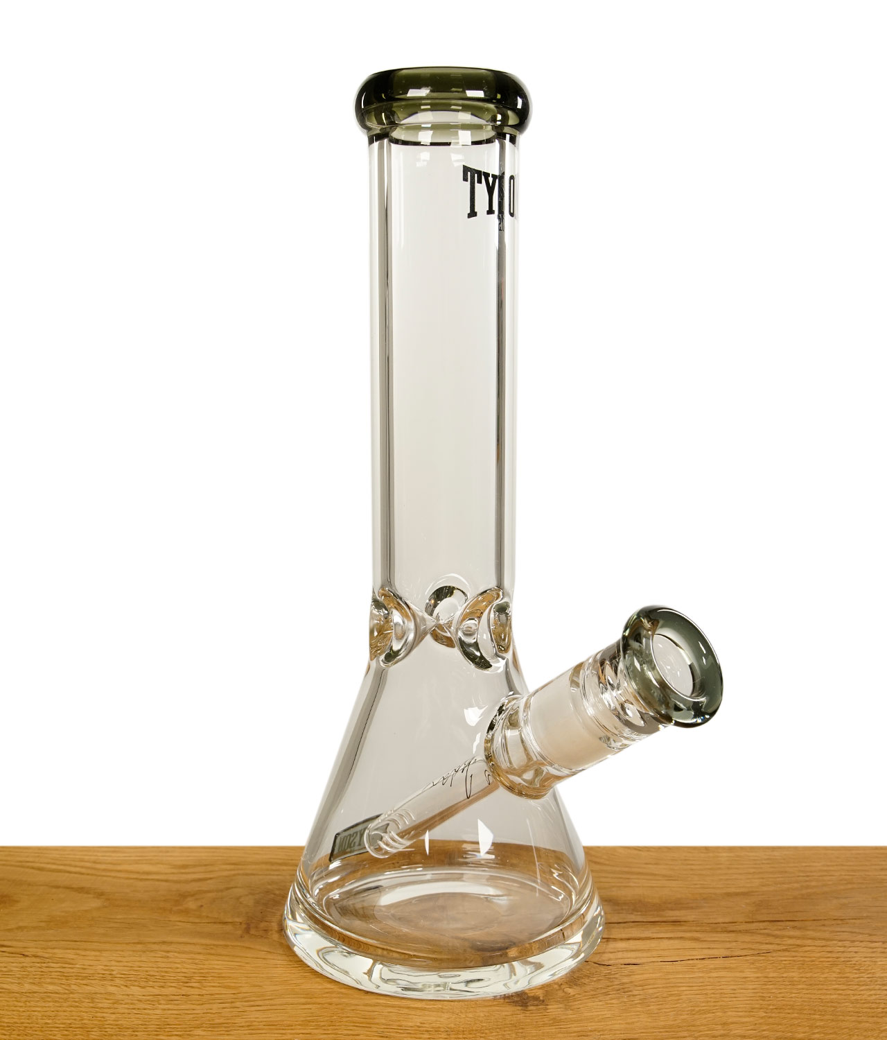 tyson-haymaker-glasbong-jpg Tyson 2.0 Haymaker Glasbong aus Borosilikatglas, 35 cm hoch, mit breitem Standfuß