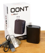 XMAX OONT Vaporizer mit Verpackung, USB-Kabel und Reinigungsstäbchen