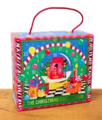 Der bunte Clipper Adventskalender 2025 auf Holz und weißem Hintergrund
