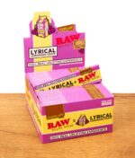 RAW x Lyrical Grape Drehpapier in der Vorratsbox auf Holz