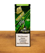 Kingpin Hemp Wraps Fly Einzelpackung, tabakfreie Hanf-Blättchen in der Geschmacksrichtung Fly mit wiederverschließbarem Zip-Lock.
