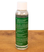 Rückseite der Flasche Black Leaf Bio-Reiniger Konzentrat für Bongs. Zeigt Anwendung, Sicherheitshinweise und Inhaltsstoffe auf dem Etikett.
