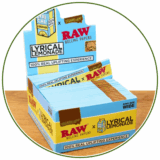 Blaue RAW Lyrical Papers in der 50er Vorratsbox für die RAW Boxen der Kategorie.