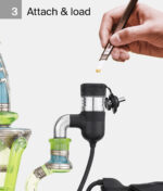 Schritt 3 der Peak Pro Link Installation mit hot Knife und bunter Rig