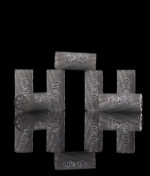 RipTip Portland Grey Glasfilter Decal – transparente Grau-Glasfilter mit weißem Aufkleber-Logo, verschiedene Durchmesser