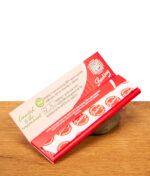 Geöffnete Packung Smoking Red King Size Drehpapier mit Details zur natürlichen Gummierung