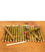 King Palm Variety Flavors Mini Rolls aus Palmblättern mit bunten Flavor-Tips und Bambus-Stopfholz.