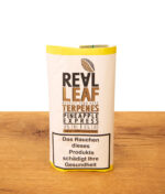 Real Leaf Pineapple Express Terpenes Kräutermischung im 20g Pouch stehend auf einem Holztisch.