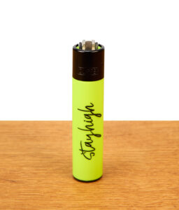 Clipper Feuerzeug stayhigh Neongrün